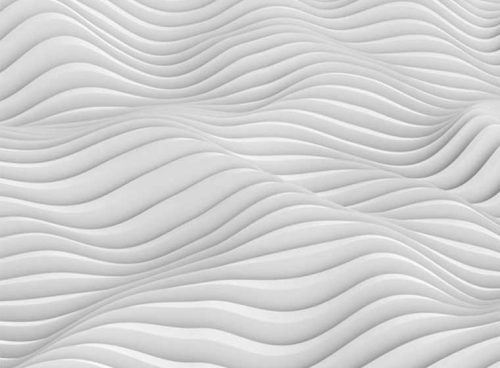پوستر دیواری سه بعدی امواج سفید کد 3D-031