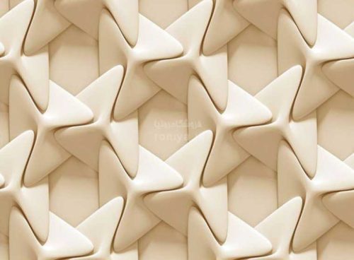 پوستر دیواری طرح برجسته هندسی کد 3D-115 2 پوستر دیواری طرح برجسته هندسی کد 3D-115