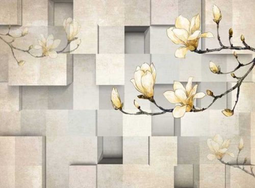 پوستر دیواری سه بعدی شاخه ی لیلیوم کد 3DF-059 2 پوستر دیواری سه بعدی شاخه ی لیلیوم کد 3DF-059