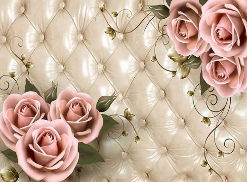 پوستر دیواری گل سه بعدی رز با زمینه مشبک کد 3DF-115 2 پوستر دیواری گل سه بعدی رز با زمینه مشبک کد 3DF-115