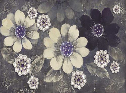 پوستر دیواری فانتزی گل کد 3DF-220 2 پوستر دیواری فانتزی گل کد 3DF-220