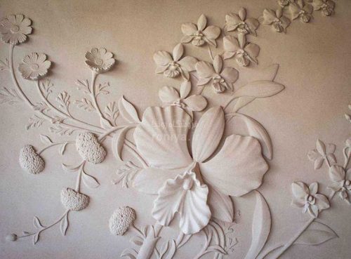 پوستر دیواری طرح گچبری کد 3DF-278 2 پوستر دیواری طرح گچبری کد 3DF-278