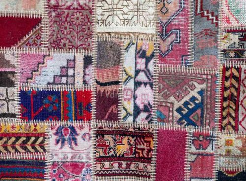 پوستر دیواری سه بعدی انتزاعی طرح گلیم صورتی کد AB-043 2 پوستر دیواری سه بعدی انتزاعی طرح گلیم صورتی کد AB-043