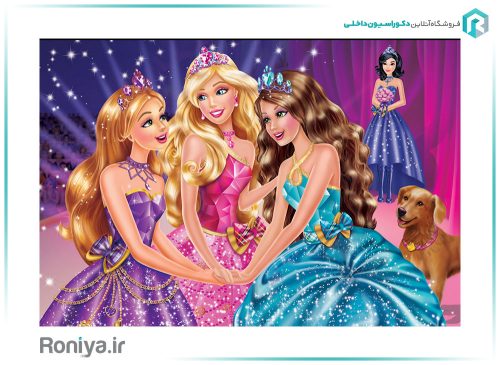 پوستر دیواری کودک سه بعدی پرنسس های دیزنی کد CN-010