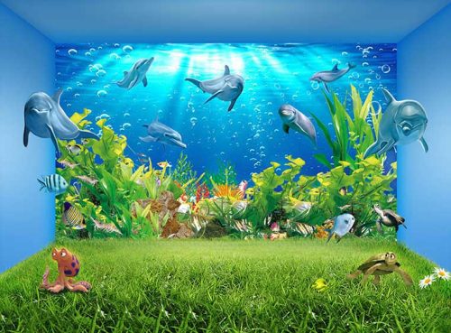 پوستر دیواری کودک سه بعدی آکواریوم کد CN-013 2 پوستر دیواری کودک سه بعدی آکواریوم کد CN-013