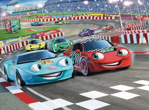 پوستر دیواری کودک سه بعدی مسابقه ی ماشین ها کد CN-024 2 پوستر دیواری کودک سه بعدی مسابقه ی ماشین ها کد CN-024