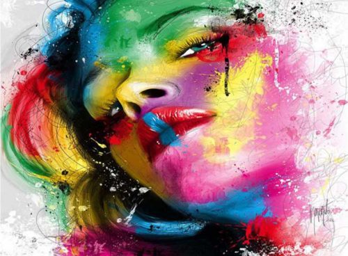 پوستر دیواری فشن سه بعدی چهره ی دختر رنگی کد FS-014 2 پوستر دیواری فشن سه بعدی چهره ی دختر رنگی کد FS-014