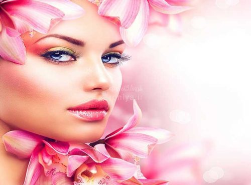 پوستر دیواری فشن سه بعدی میکاپ صورتی کد FS-072 2 پوستر دیواری فشن سه بعدی میکاپ صورتی کد FS-072