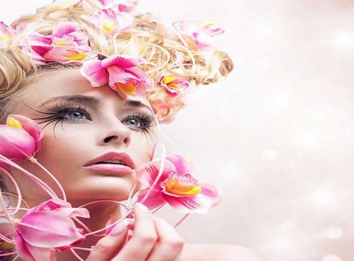 پوستر دیواری فشن سه بعدی میکاپ ارکیده صورتی کد FS-095 2 پوستر دیواری فشن سه بعدی میکاپ ارکیده صورتی کد FS-095