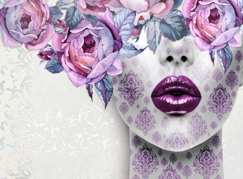 پوستر دیواری فانتزی دخترونه بنفش کد FS-117