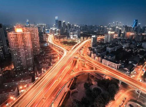 پوستر دیواری سه بعدی خیابان ها در شب کد LS-011 2 پوستر دیواری سه بعدی خیابان ها در شب کد LS-011