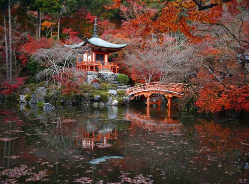 پوستر دیواری سه بعدی معبد دیاگوجی کد LS-018 2 پوستر دیواری سه بعدی معبد دیاگوجی کد LS-018