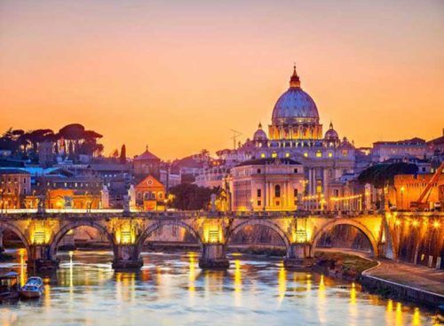 پوستر دیواری سه بعدی چشم انداز کلیسای سن پیترو کد LS-057