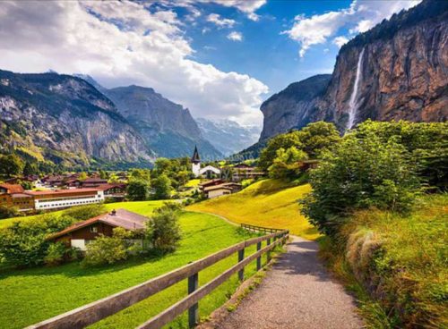 پوستر دیواری سه بعدی چشم انداز دشت سرسبزکد LS-077