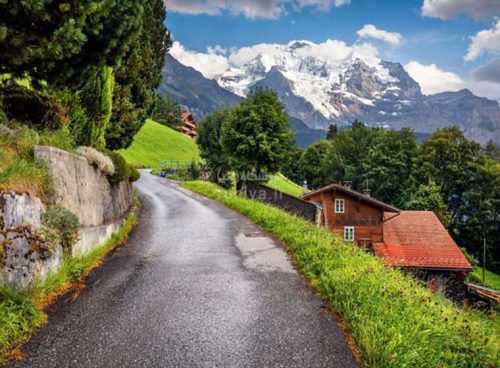 پوستر دیواری سه بعدی چشم انداز جاده ی طبیعت کد LS-078 2 پوستر دیواری سه بعدی چشم انداز جاده ی طبیعت کد LS-078