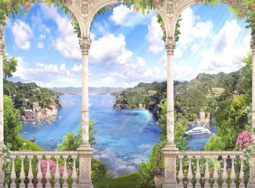 پوستر دیواری سه بعدی چشم انداز ایوان لاکچری کد LS-090 2 پوستر دیواری سه بعدی چشم انداز ایوان لاکچری کد LS-090