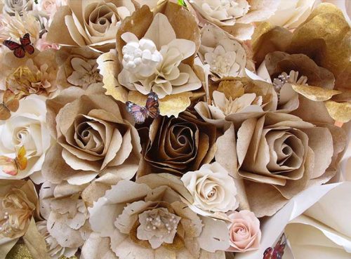 پوستر دیواری سه بعدی لوکس گل های کاغذی کد LX-0010 2 پوستر دیواری سه بعدی لوکس گل های کاغذی کد LX-0010