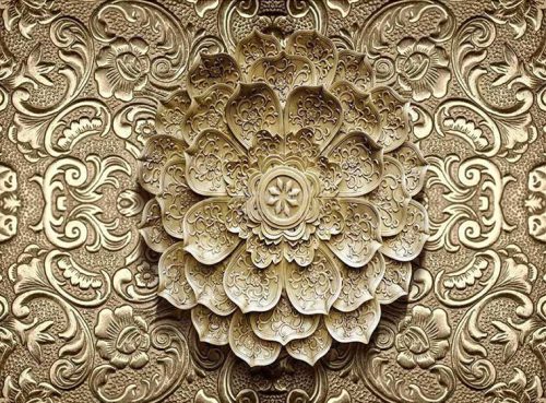 پوستر دیواری طرح گل برجسته کد LX-50 2 پوستر دیواری طرح گل برجسته کد LX-50