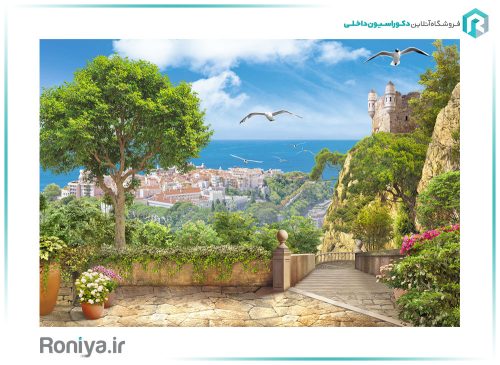 پوستر دیواری سه بعدی مرغ دریایی کد NT-062