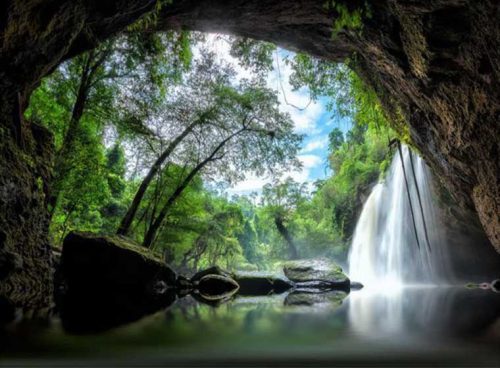 پوستر دیواری سه بعدی آبشار بکر کد NT-076 2 پوستر دیواری سه بعدی آبشار بکر کد NT-076