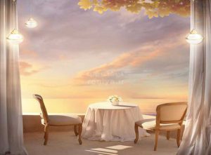 پوستر دیواری سه بعدی ایوان سفید کد NT-100 3 پوستر دیواری سه بعدی ایوان سفید کد NT-100