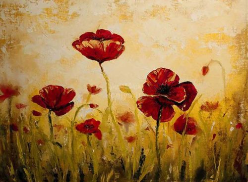 پوستر دیواری سه بعدی شقایق ها کد RT-065 2 پوستر دیواری سه بعدی شقایق ها کد RT-065