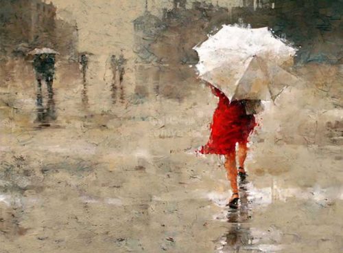 پوستر دیواری سه بعدی دختری در باران کد RT-080 2 پوستر دیواری سه بعدی دختری در باران کد RT-080