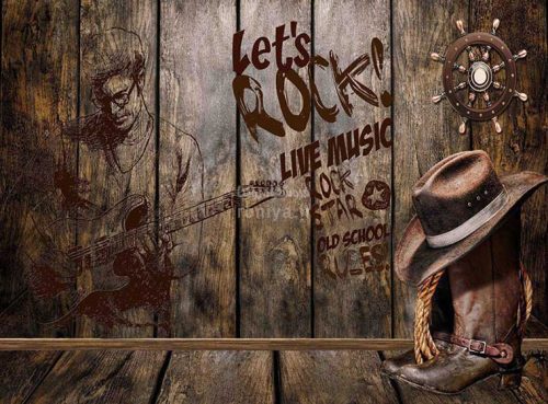 پوستر دیواری سه بعدی موسیقی راک کد RT-102