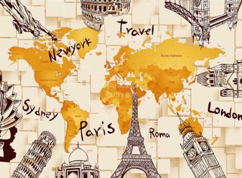 پوستر دیواری طرح جهانگردی کد RT-120 2 پوستر دیواری طرح جهانگردی کد RT-120