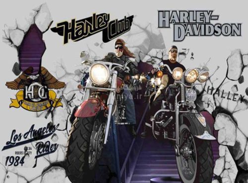 پوستر دیواری هارلی دیویدسون کد SP-027 2 پوستر دیواری هارلی دیویدسون کد SP-027