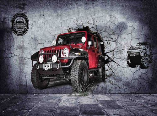 پوستر دیواری سه بعدی ماشین کد SP-030