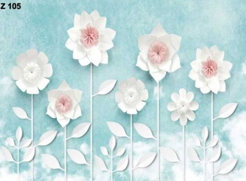 پوستر دیواری طرح گل کاغذی کد Z105 3 پوستر دیواری طرح گل کاغذی کد Z105