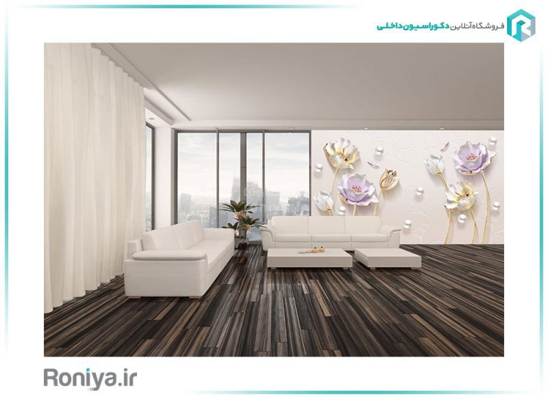 پوستر دیواری شقایق طلایی کد Z140