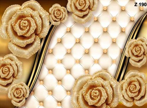 پوستر دیواری گل زر بافت کد Z190 3 پوستر دیواری گل زر بافت کد Z190