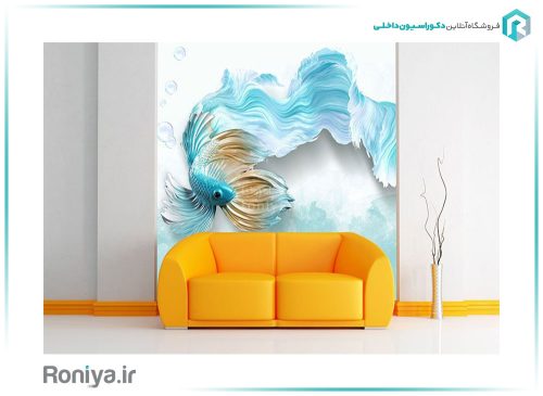 پوستر دیواری ماهی آبی کد Z363 2 پوستر دیواری ماهی آبی کد Z363