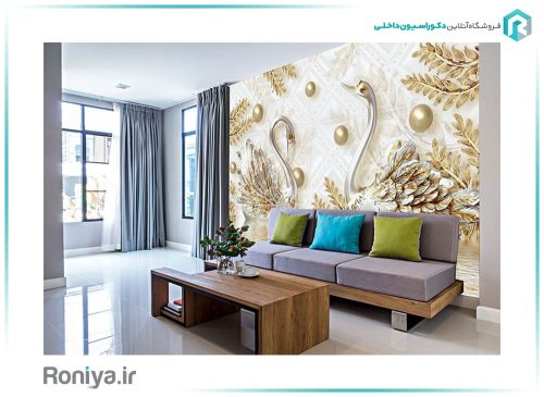 پوستر دیواری قوی نقره ای کد Z501 2 پوستر دیواری قوی نقره ای کد Z501