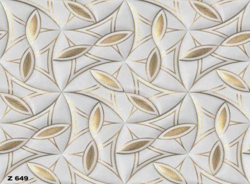پوستر دیواری طرح طلایی و سفید کد Z649 3 پوستر دیواری طرح طلایی و سفید کد Z649