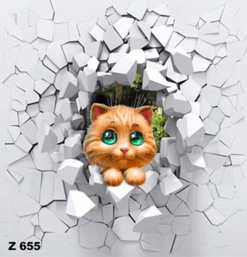 پوستر دیواری گربه ی ملوس کد Z655 3 پوستر دیواری گربه ی ملوس کد Z655