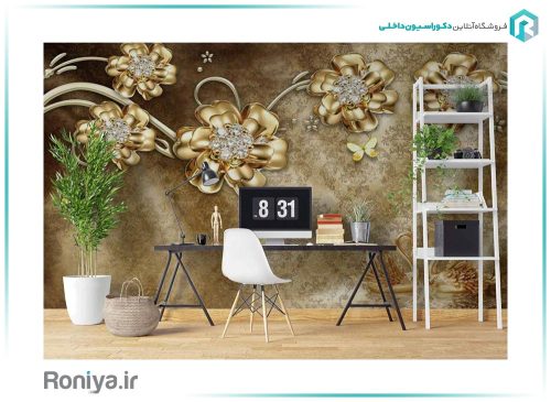 پوستر کلاسیک گل برای پذیرایی کد 3DF-254 6 پوستر کلاسیک گل برای پذیرایی کد 3DF-254