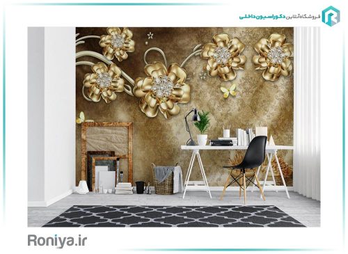 پوستر کلاسیک گل برای پذیرایی کد 3DF-254 5 پوستر کلاسیک گل برای پذیرایی کد 3DF-254