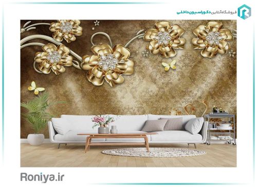 پوستر کلاسیک گل برای پذیرایی کد 3DF-254 3 پوستر کلاسیک گل برای پذیرایی کد 3DF-254