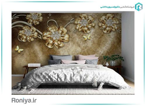 پوستر کلاسیک گل برای پذیرایی کد 3DF-254 2 پوستر کلاسیک گل برای پذیرایی کد 3DF-254