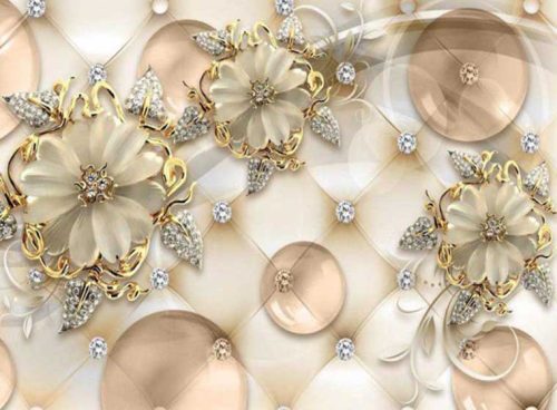 پوستر سه بعدی گل طلایی 3DF 260 7 پوستر سه بعدی گل طلایی 3DF 260