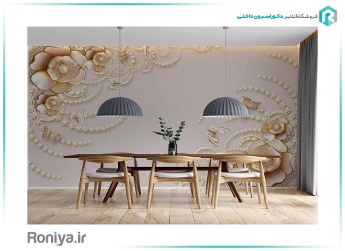 پوستر گل پذیرایی کد 3DF-272 3 پوستر گل پذیرایی کد 3DF-272