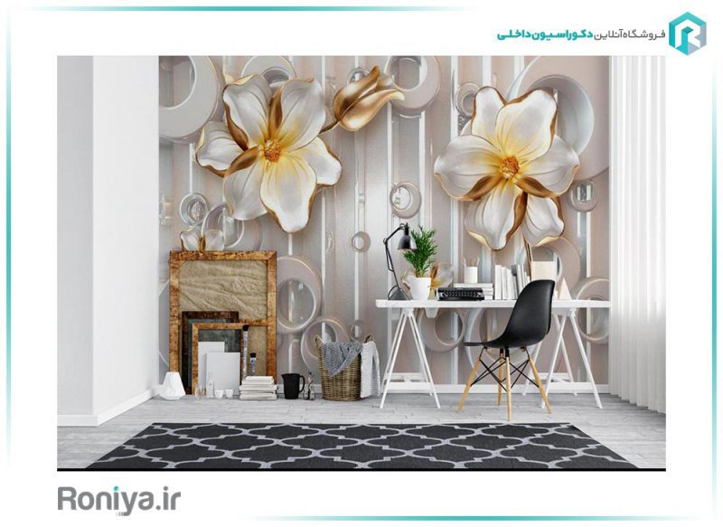 پوستر گل سه بعدی کد 3DF-273