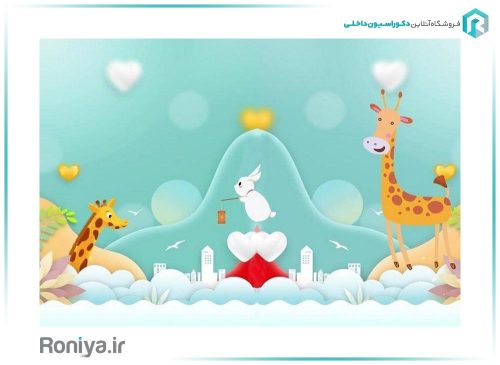پوستر دیواری اتاق کودک کد CN-0109 3 پوستر دیواری اتاق کودک کد CN-0109
