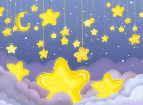 کاغذ دیواری پوستری ماه و ستاره کد CN-0110 5 کاغذ دیواری پوستری ماه و ستاره کد CN-0110