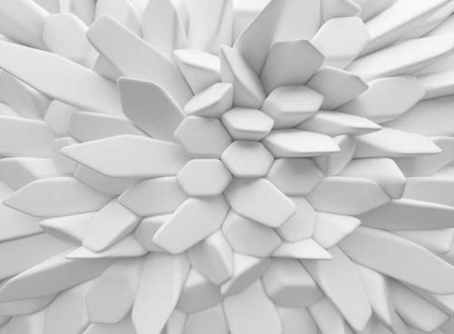 پوستر دیواری سه بعدی شش ضلعی های منتظم سفید کد 3D-022 2 پوستر دیواری سه بعدی شش ضلعی های منتظم سفید کد 3D-022