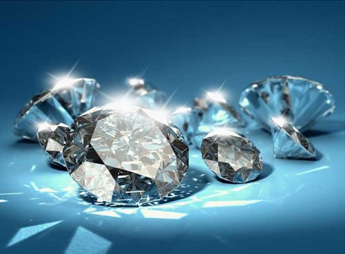 پوستر دیواری سه بعدی الماس آبی کد 3D-057 2 پوستر دیواری سه بعدی الماس آبی کد 3D-057