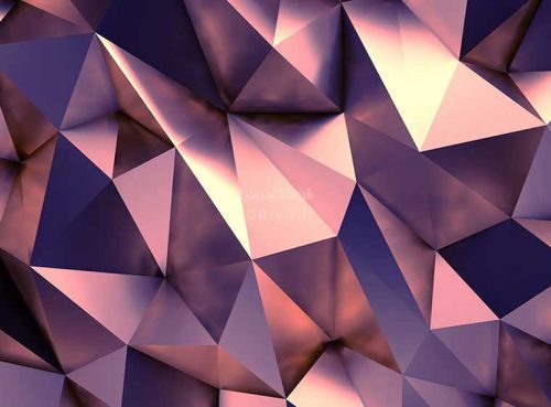 پوستر دیواری سه بعدی هرم نامنظم کد 3D-066 2 پوستر دیواری سه بعدی هرم نامنظم کد 3D-066